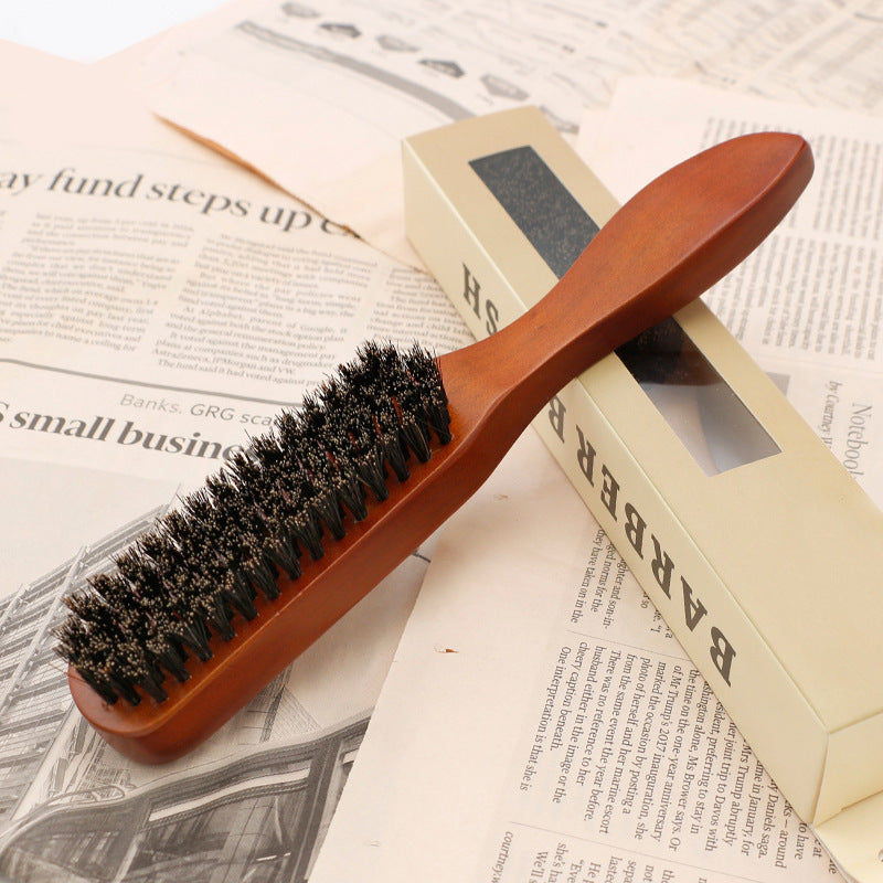 Brosse à raser pour hommes en bois massif Brosses et peignes à cheveux longs