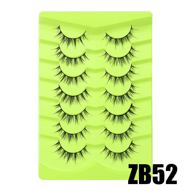 Large Capacity Pairs Of Green Fox Series False Lashes