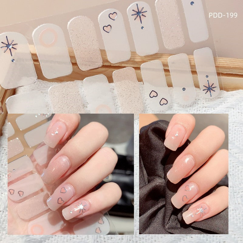 Love Waterproof Durable Applique Finished Patch Nail Art