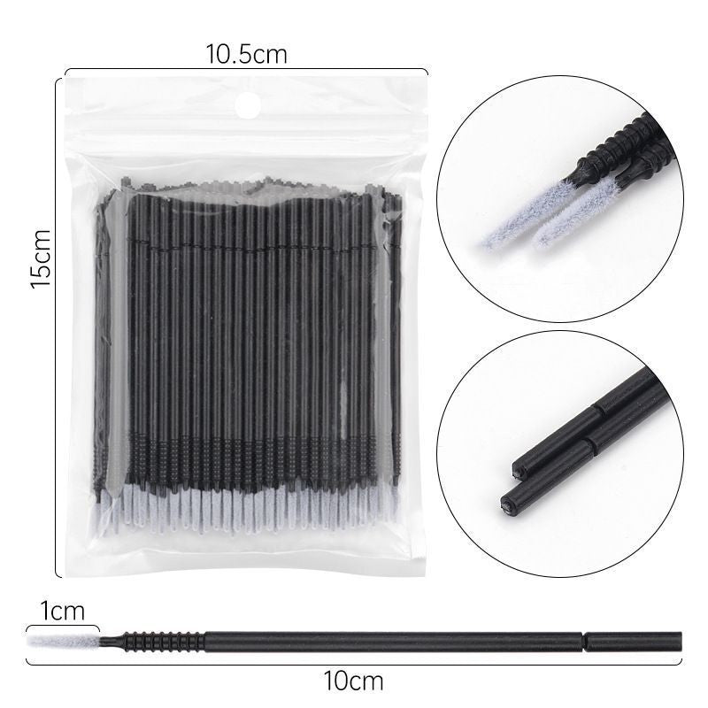 Eyelash Long Head Cleaning Rod Small Cotton Swab False Lashes