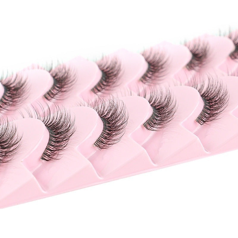 Simulation Natural Curling Pair Life Short False Lashes