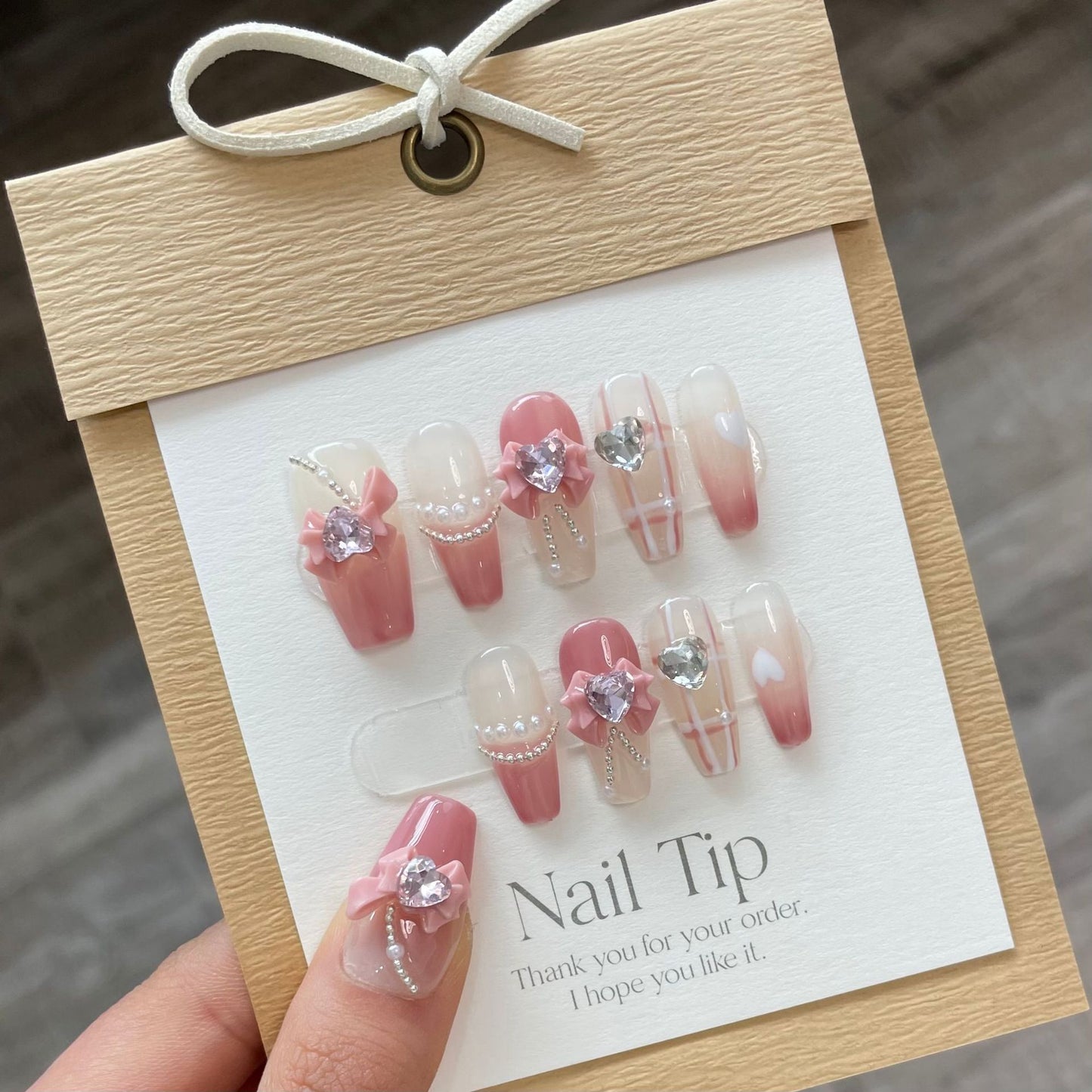 Handmade Wear Collection Fake Nails Removable Nail Stickers