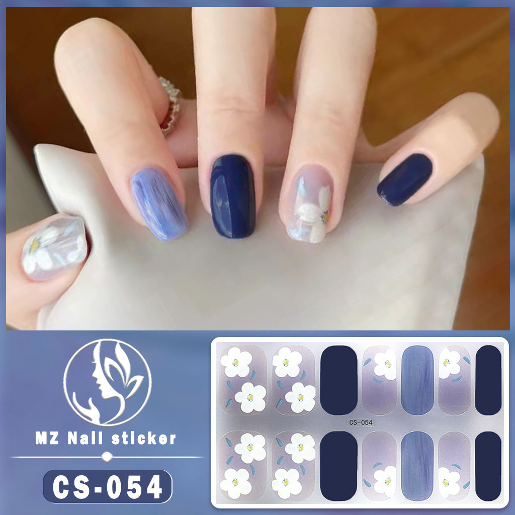 Women's Gel Fresh Waterproof Durable Patch Detachable Nail Stickers