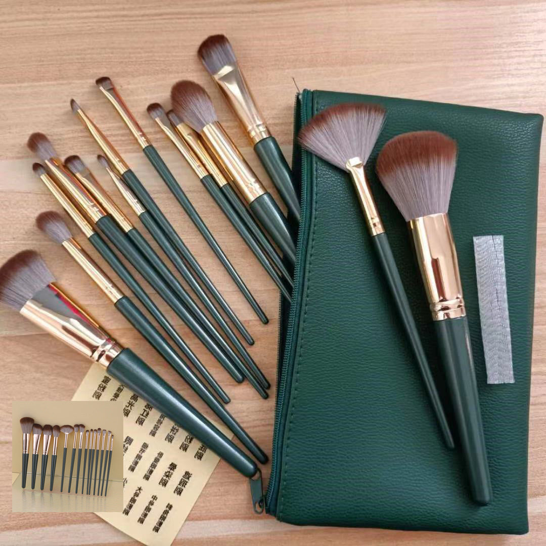 Green Cloud Brush Suit Soft Beauty Makeup Brushes Accessories