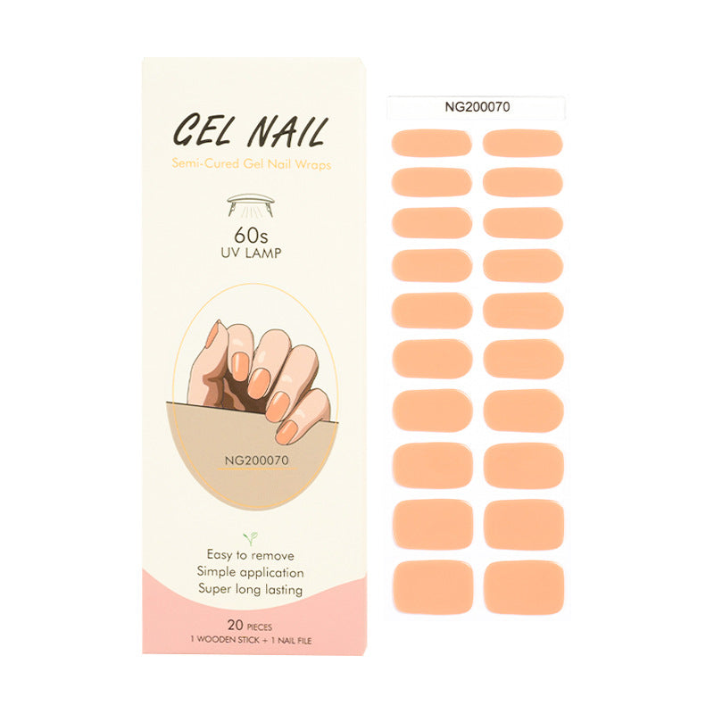 Gel Finger Therapy Light Uv Half Nail Stickers