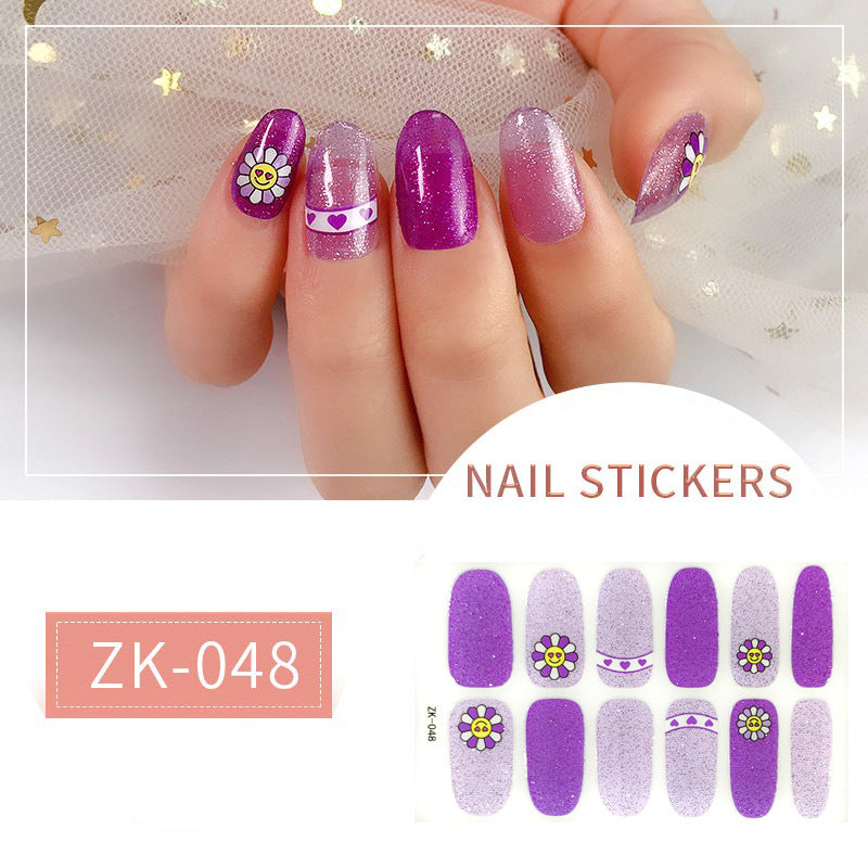 Finger Full Oil Film Manicure Implement Nail Stickers