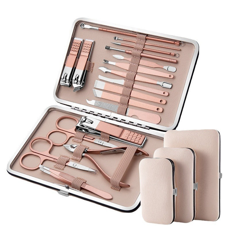 Ensemble d'outils de manucure pour ongles en acier inoxydable