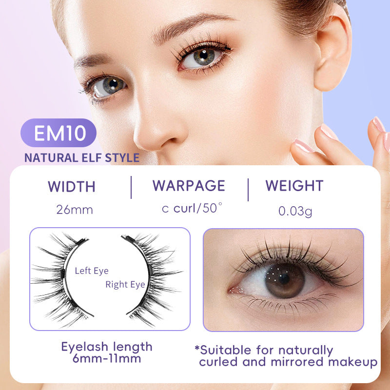 Magnetic Eyelashes Natural One Pair Packed False Lashes