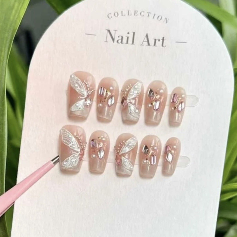 Nail art polaire fait main avec des vêtements UV Love Moonlight