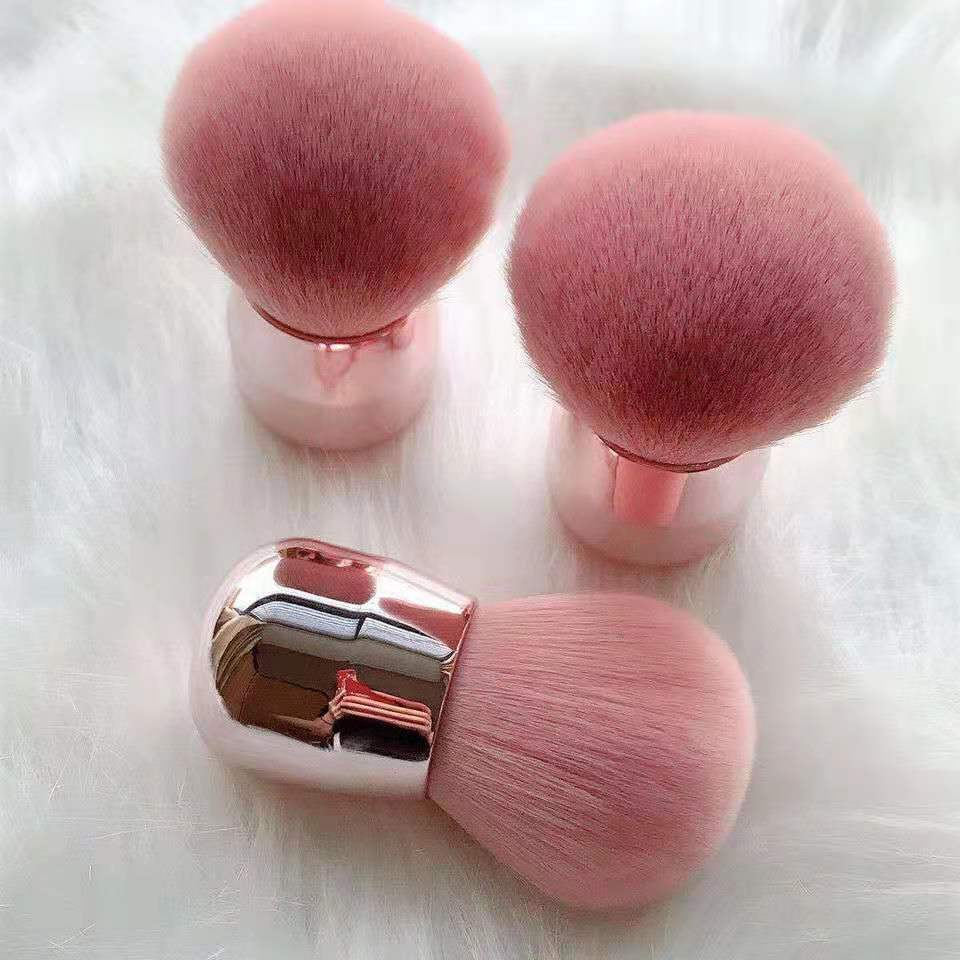 Pinceau en forme de champignon pour coupe de cheveux, poudre, grand accessoire de maquillage simple