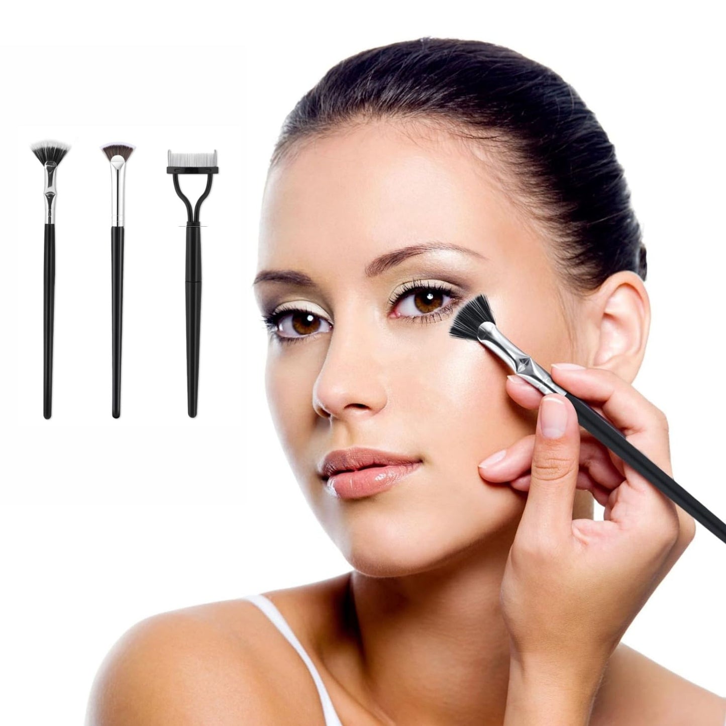 Suit Steel Tooth Brow Groomer Mascara Brush Uniform Makeup Brushes Accessories