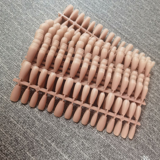 Nail Art Nude Solid Split Size Tip Wear Special No Trace