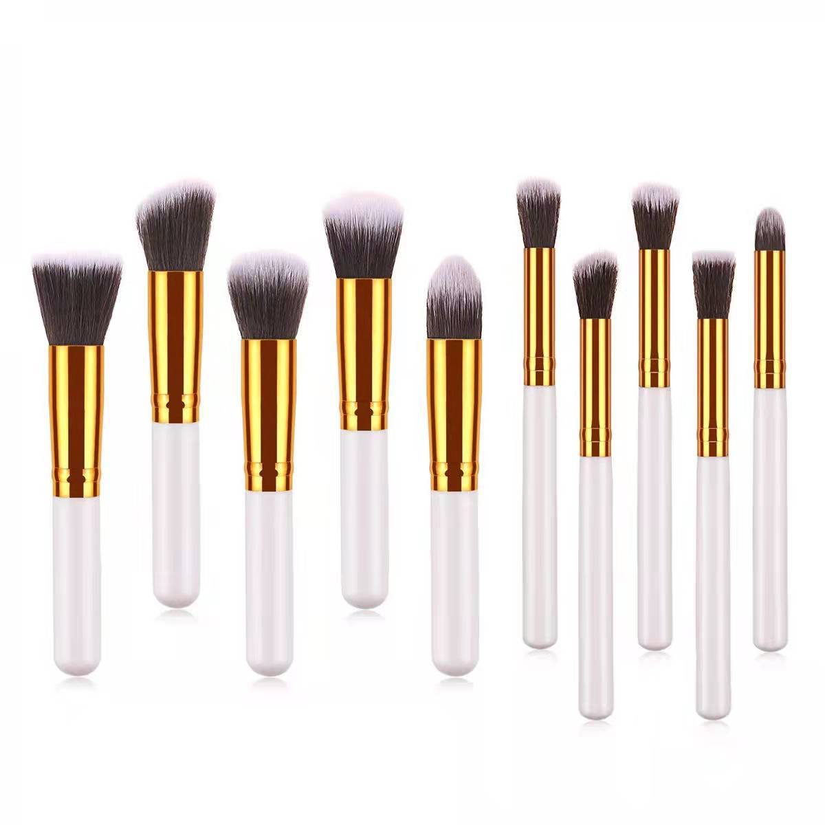 Five Big Small Platinum Black Gold Sier Pink Makeup Brushes Accessories