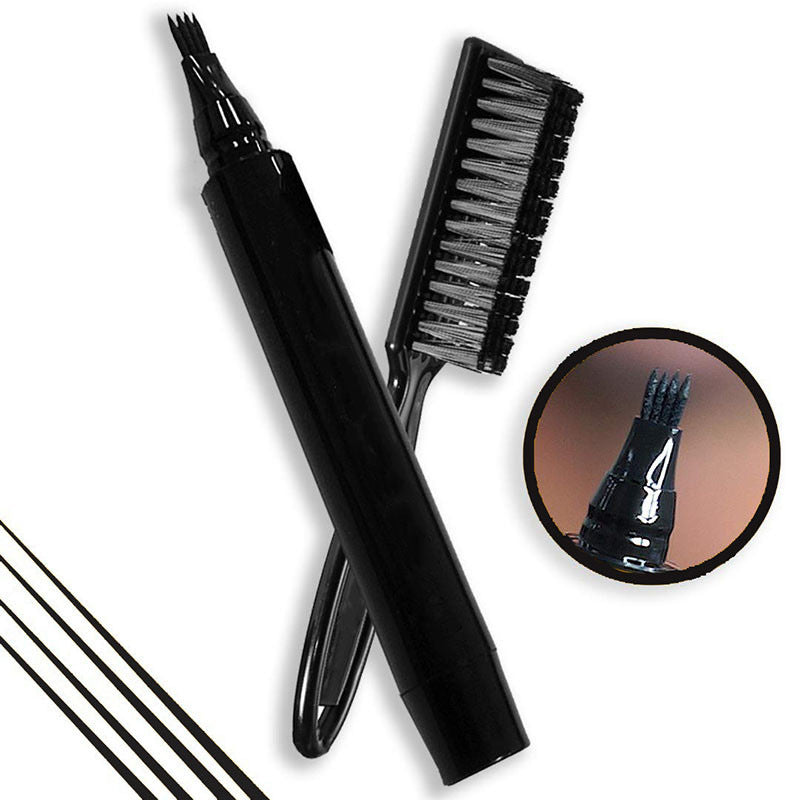 Kit de stylo à barbe pour hommes, brosses et peignes à cheveux imperméables pour modelage de la ligne de tête