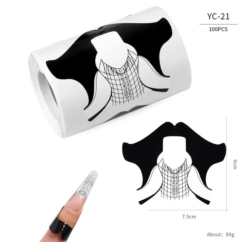 Paper Holder French Therapy Extension Butterfly Nail Tool Set