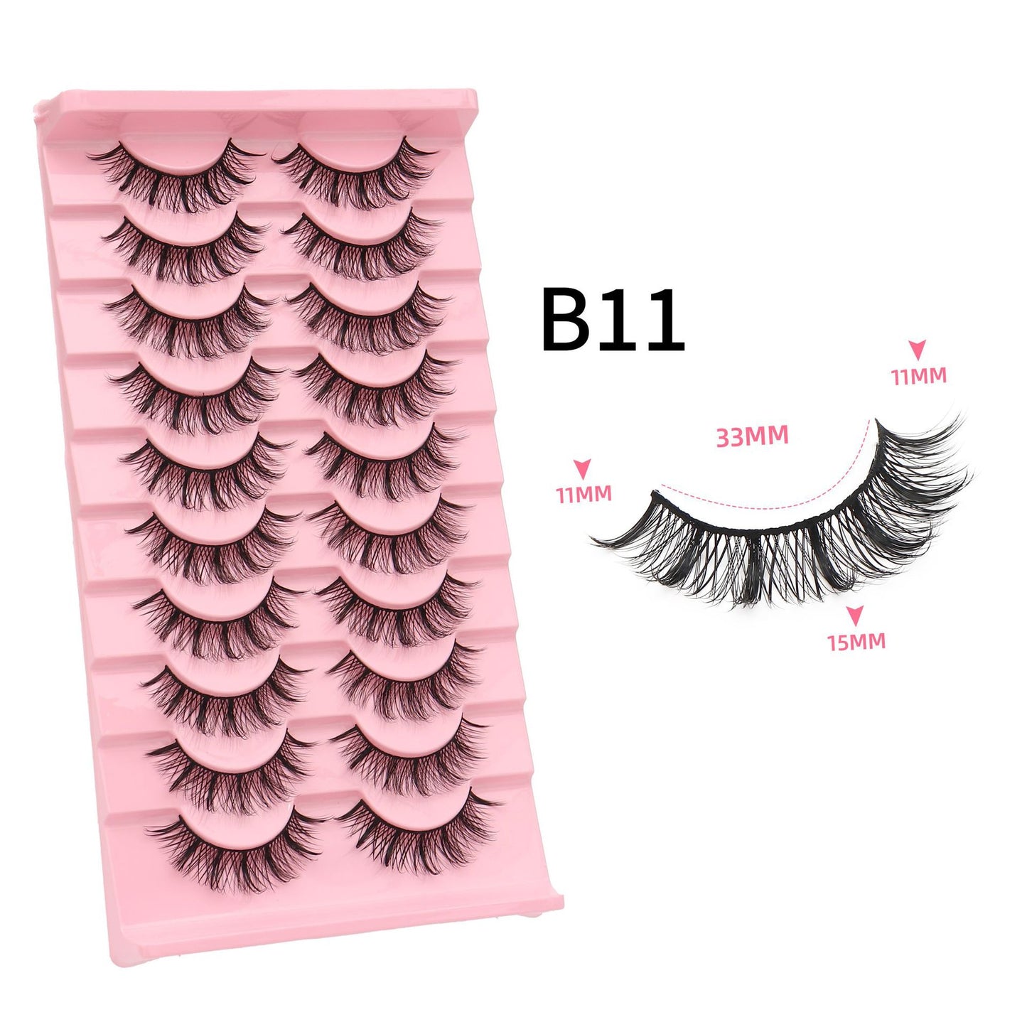 Of Little Devil Eyelashes Natural Hard False Lashes