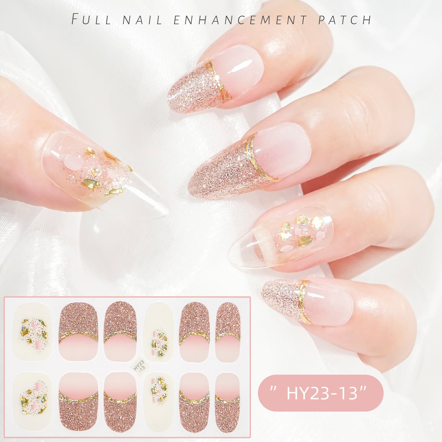 Applique Paper Waterproof Flower Love Gel Nail Stickers