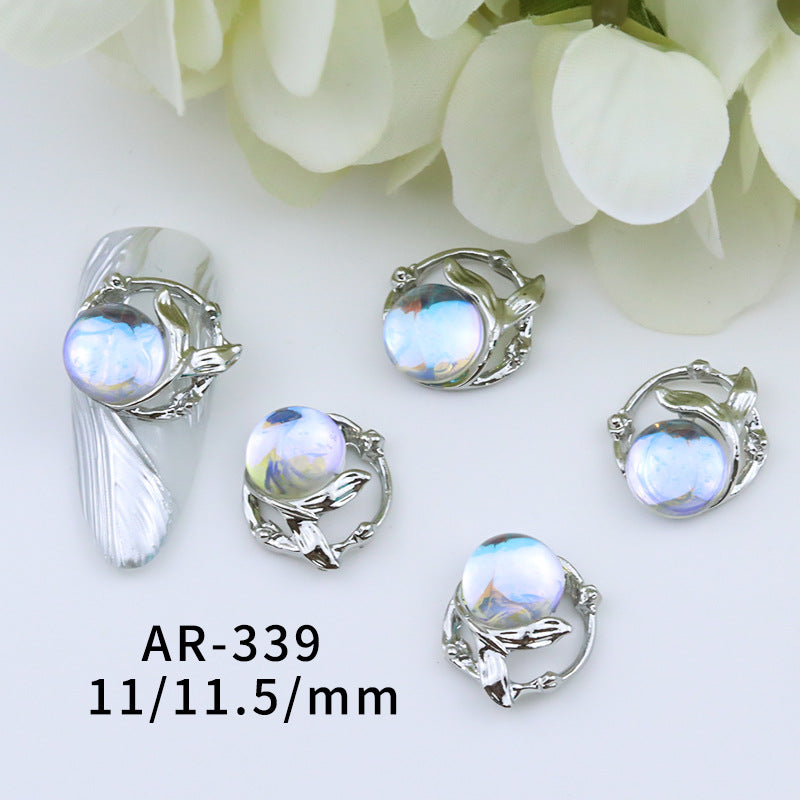 Beads Ornament Aurora Dream Color Rhinestone Star Nail Care Nail Art