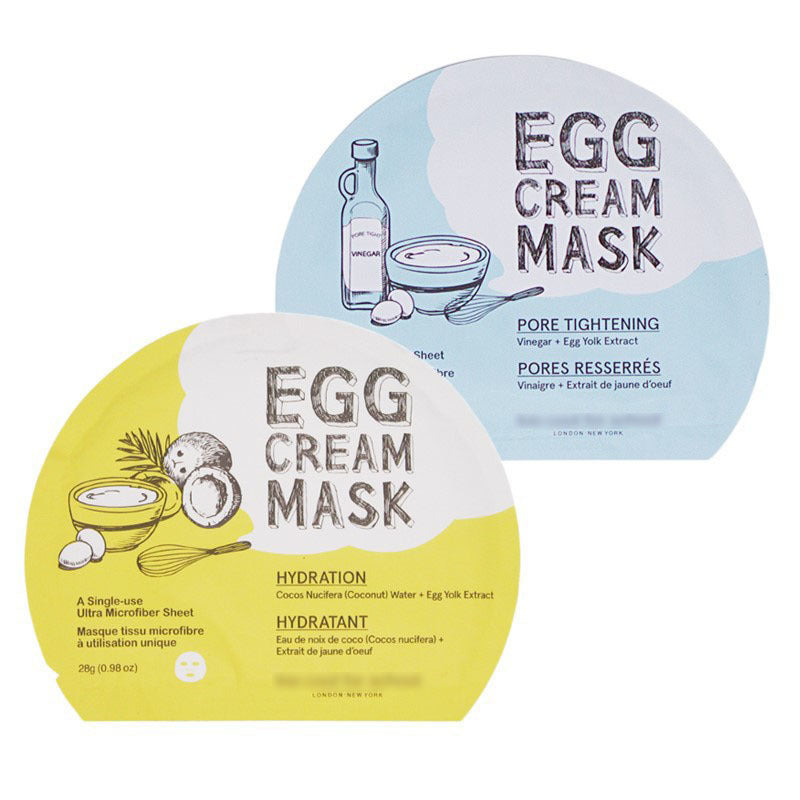 Masque Cool Egg Jaune Soin du visage éclaircissant et nourrissant en une seule pièce