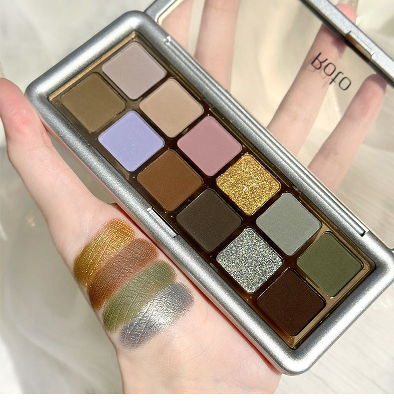 Shadow Plate Cement Twee Color Earth Shimmer Matte Eyeshadow