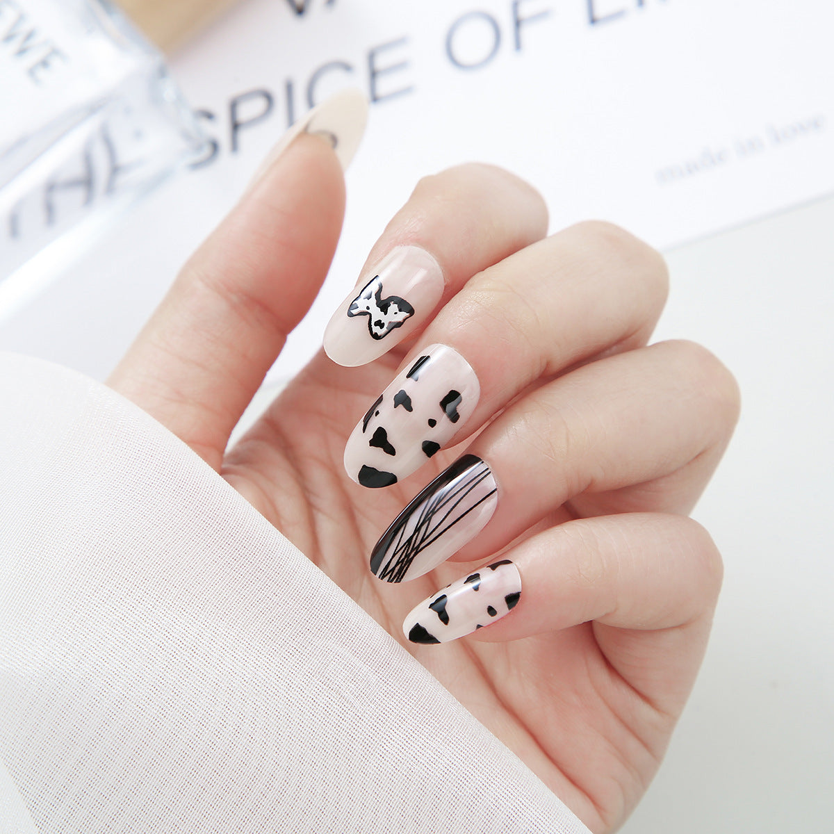 Pièce d'usure finie faux ongles patch nail art