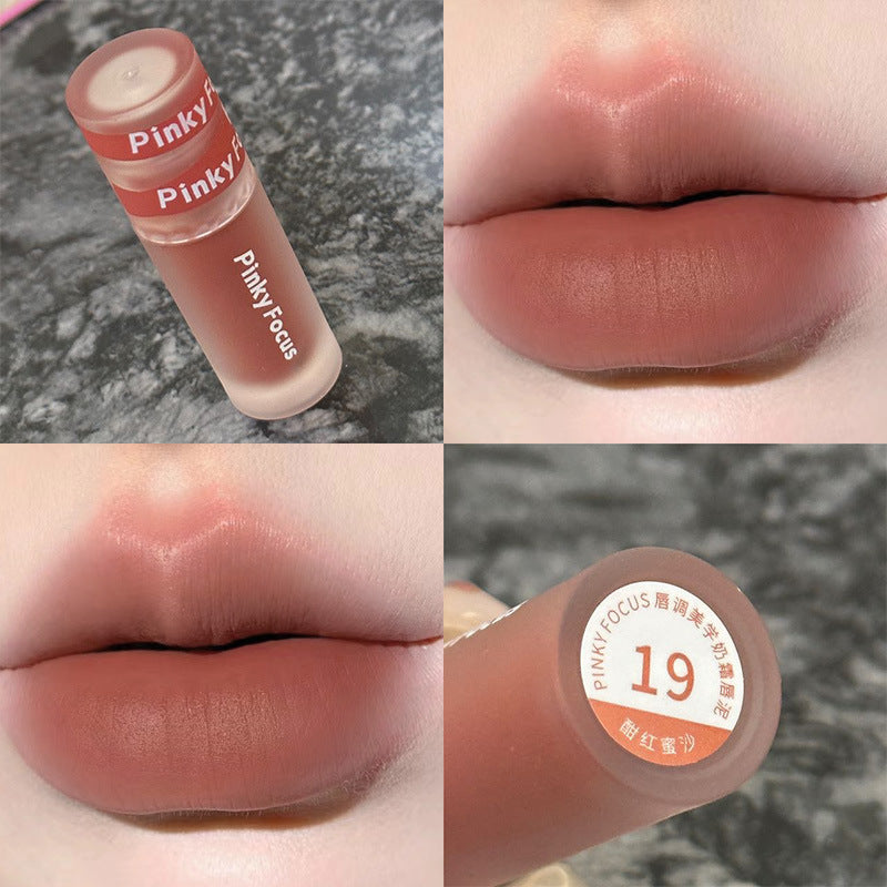 Gloss à lèvres Veet Milk Cream Mud Color Lacquer pour femme