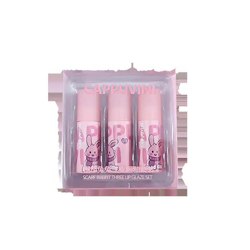 Per Package Pink Suit Cute Mirror Lip Glosses