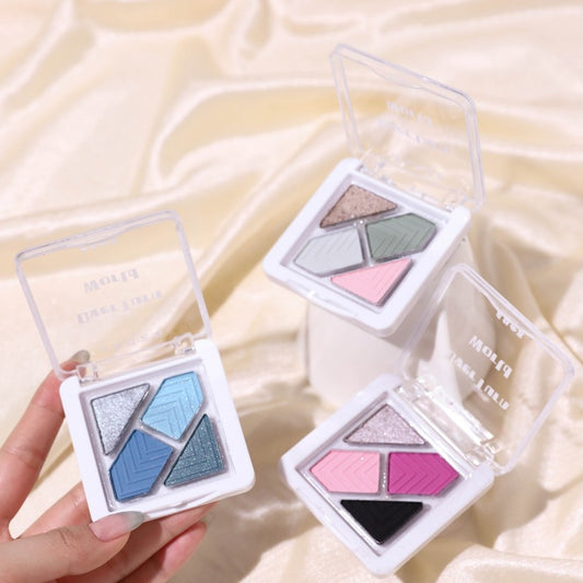 World Four-color Shadow Summer Blue Green Eyeshadow