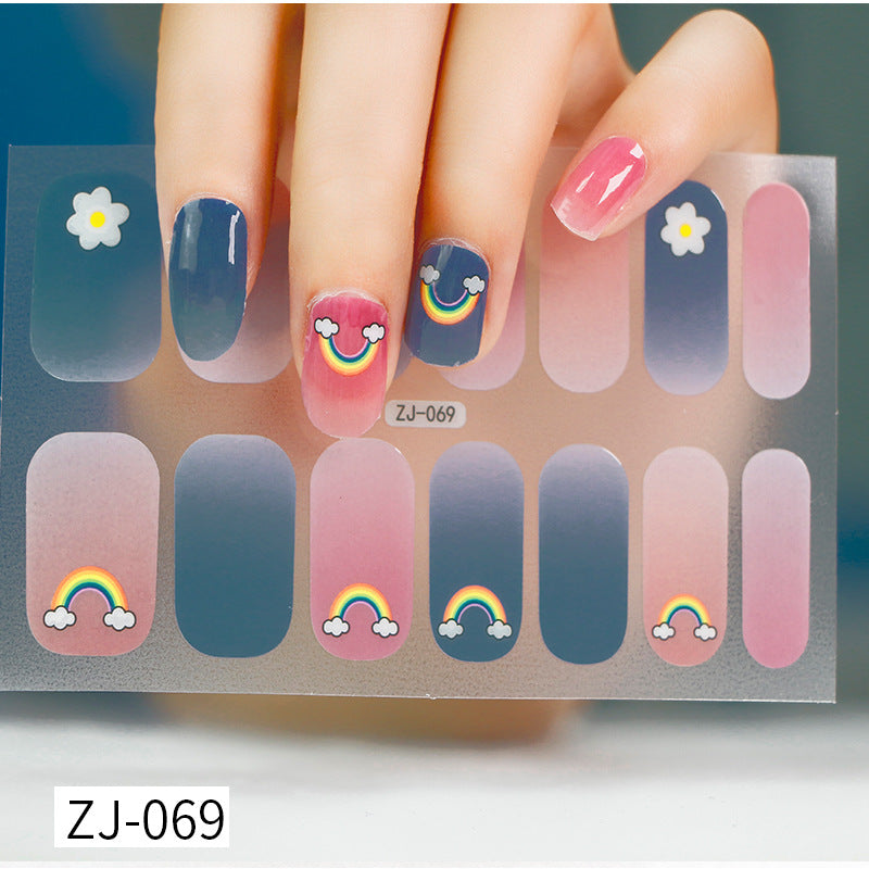 Gel Fresh Waterproof Durable Patch Removable Nail Stickers