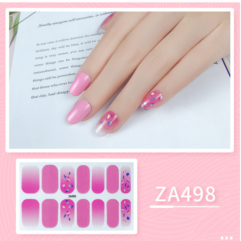 Oil Film Manicure Implement Long Lasting Waterproof Nail Stickers