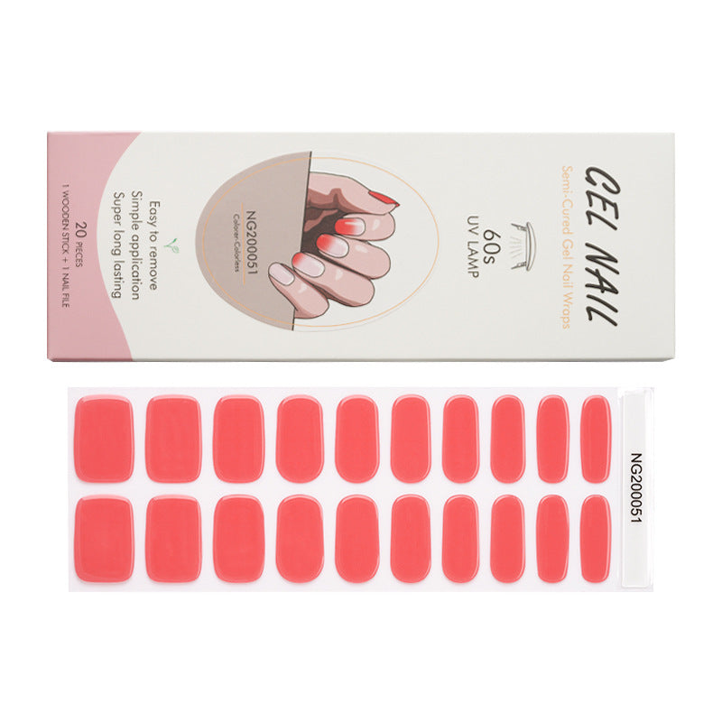 Gel Finger Therapy Light Uv Half Nail Stickers