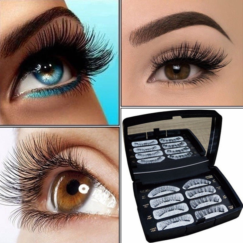 Magnetic Eyelashes With Mirror Magnet Natural False Lashes