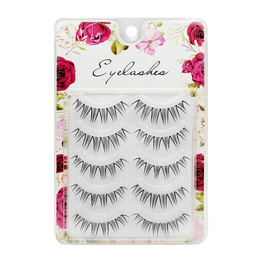 Camellia Cartoon Pointed Tail Eyelashes Fairy Barbie Natural Thick False Lashes