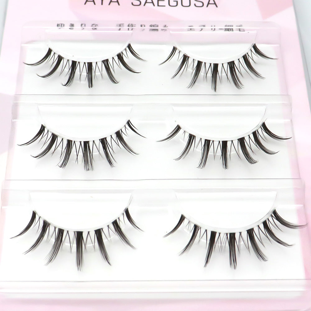 Women's Natural Cross Style Eyelash Team Small False Lashes