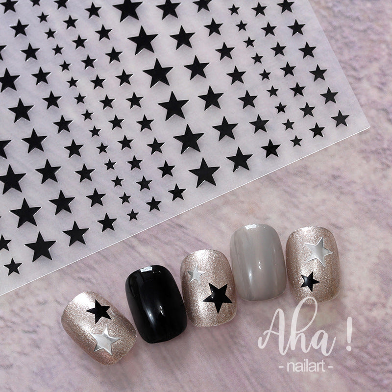 Manicure Adhesive Backing Bow Asterism Back Nail Stickers