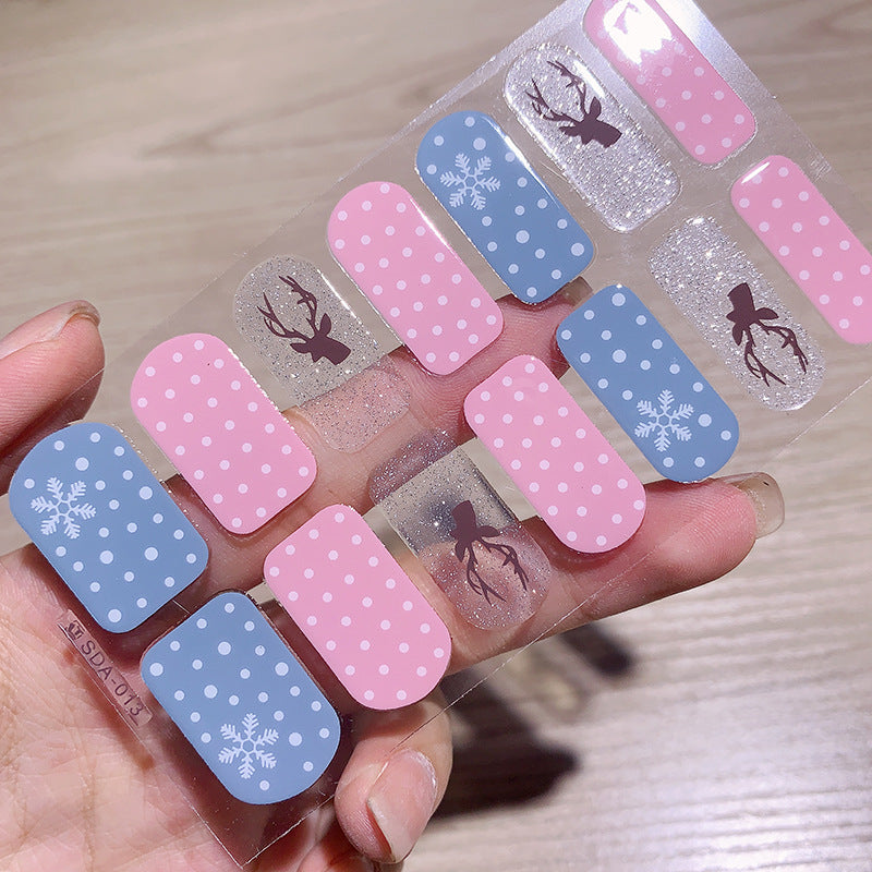 Style Beauty Full Small Cute Tree Nail Stickers