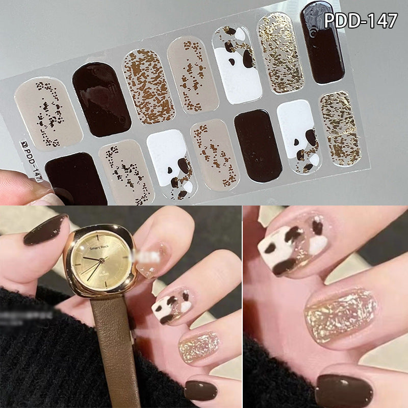 Love Waterproof Durable Applique Finished Patch Nail Art