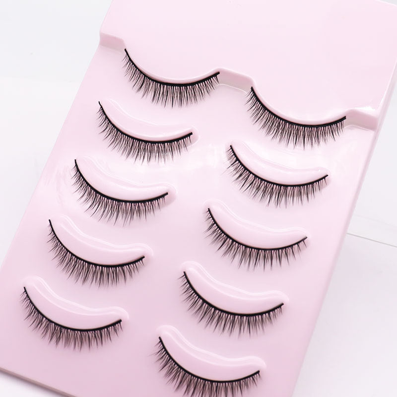 Women's Hard Stem Eyelash Team Fairy Daily No Nude False Lashes