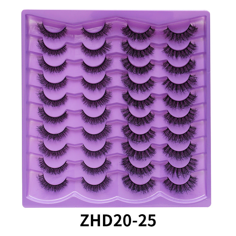 Eyelashes Stable Pair Fried Short Thick Mix False Lashes