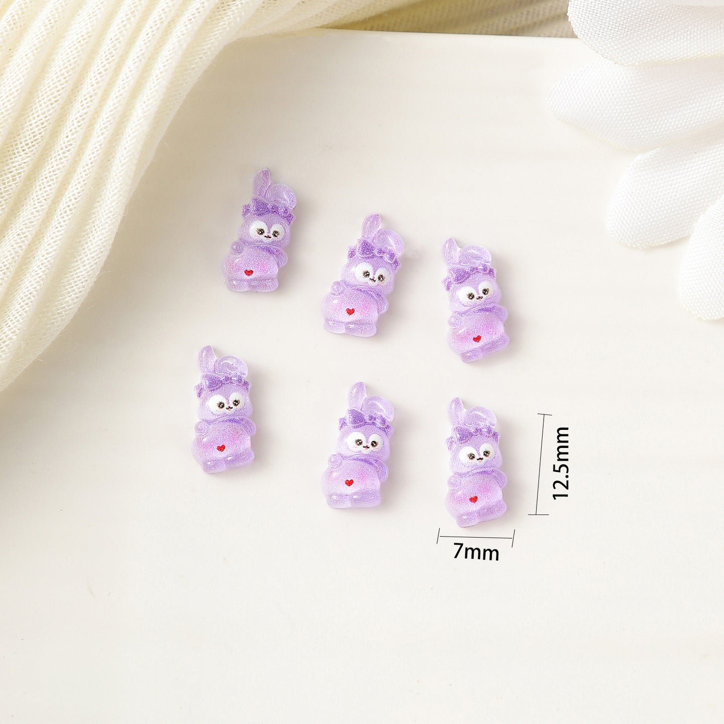 Cartoon Ornament Luminous Strawberry Bear Pooh Nail Care Nail Art