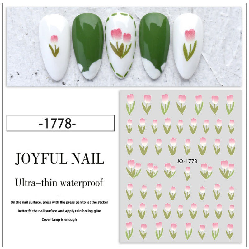 Small Flower Rose Little Daisy Camellia Nail Stickers