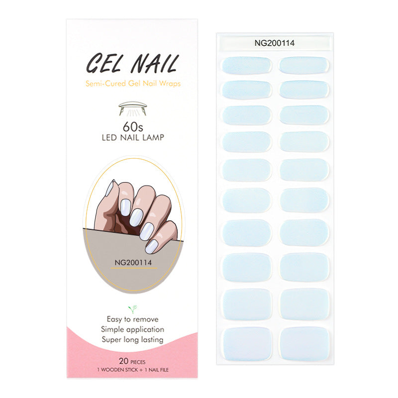 Gel Finger Therapy Light Uv Half Nail Stickers