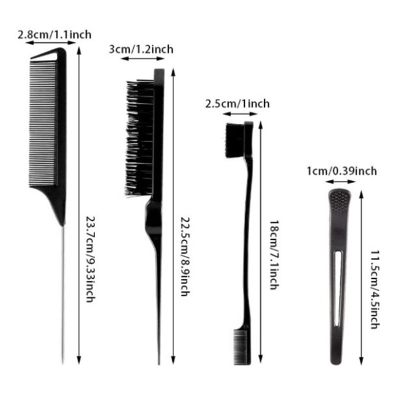 Brosse ronde pour le coiffage des sourcils, brosses et peignes durables pour les cheveux