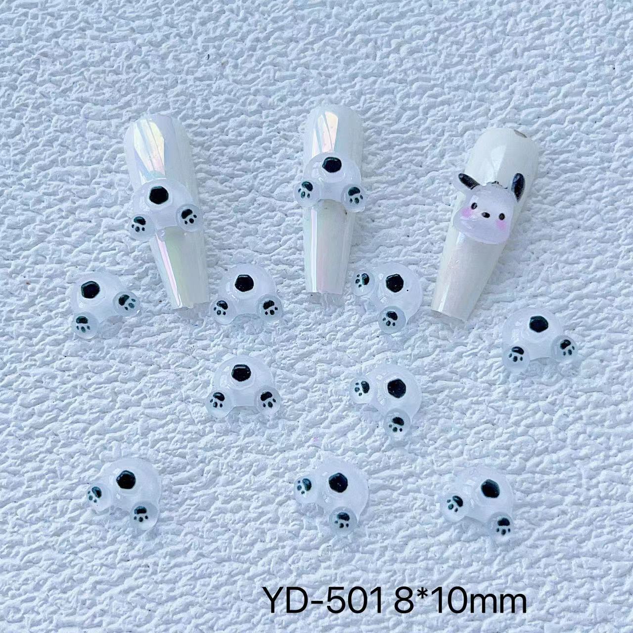 Cartoon Ornament Resin Icy Pacha Dog Nail Care Nail Art