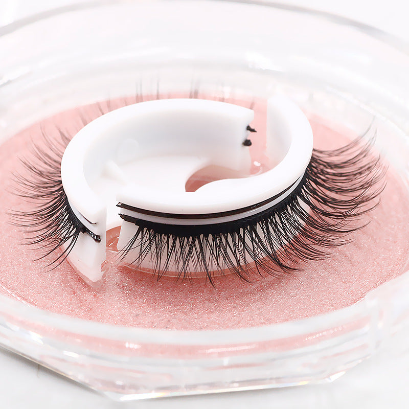 Self-adhesive Strip Eyelashes Reusable Natural Curling Light False Lashes