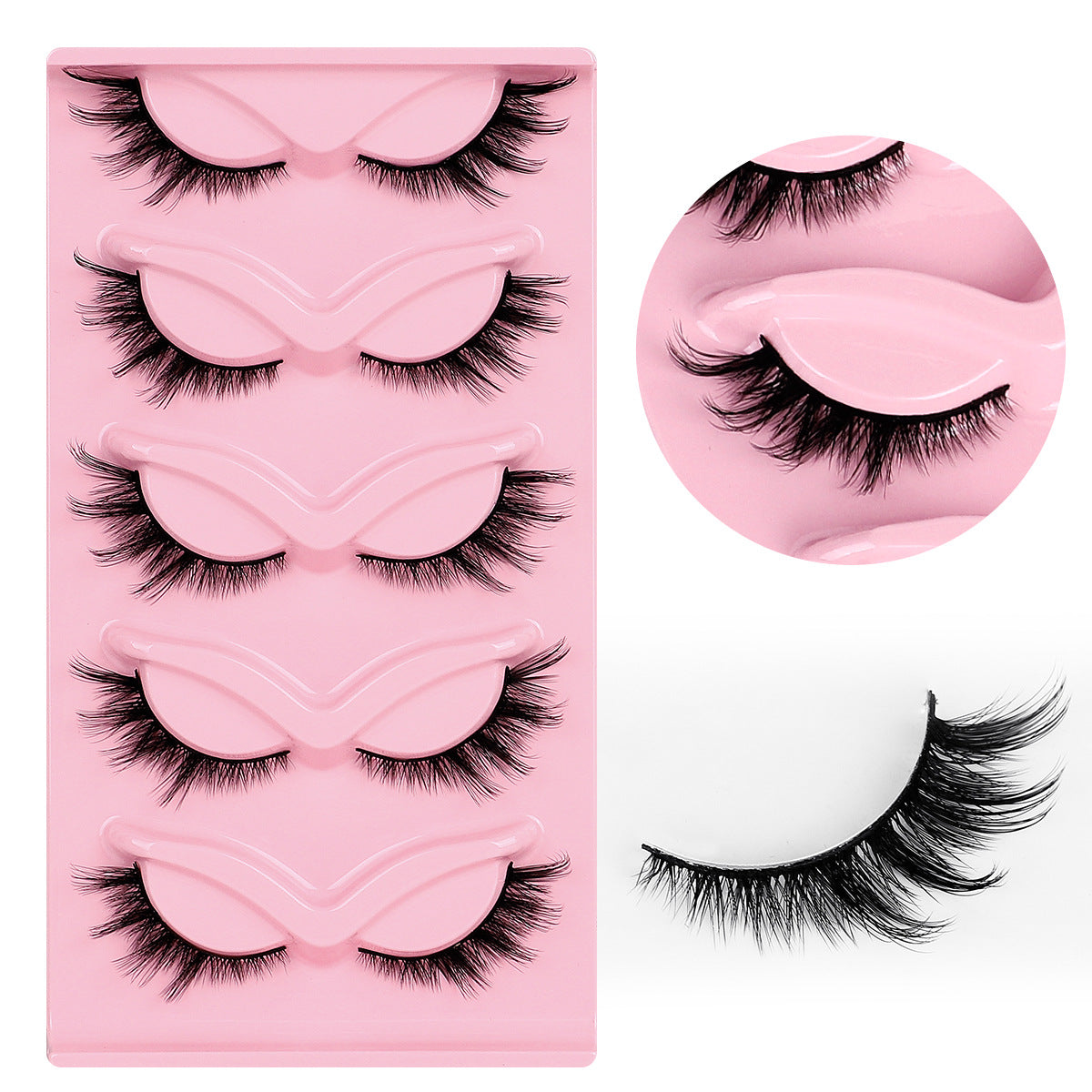 Curly Russian Eyelashes Fluffy Thick Three-dimensional False Lashes