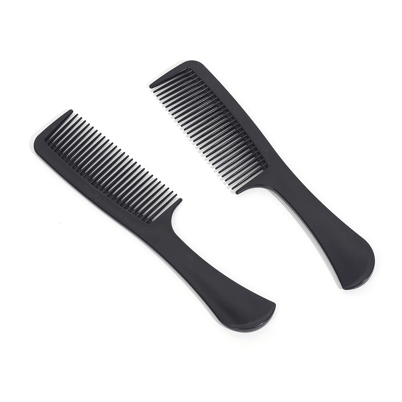 Brosses et peignes à cheveux portables en plastique noir épais pour la coiffure à domicile