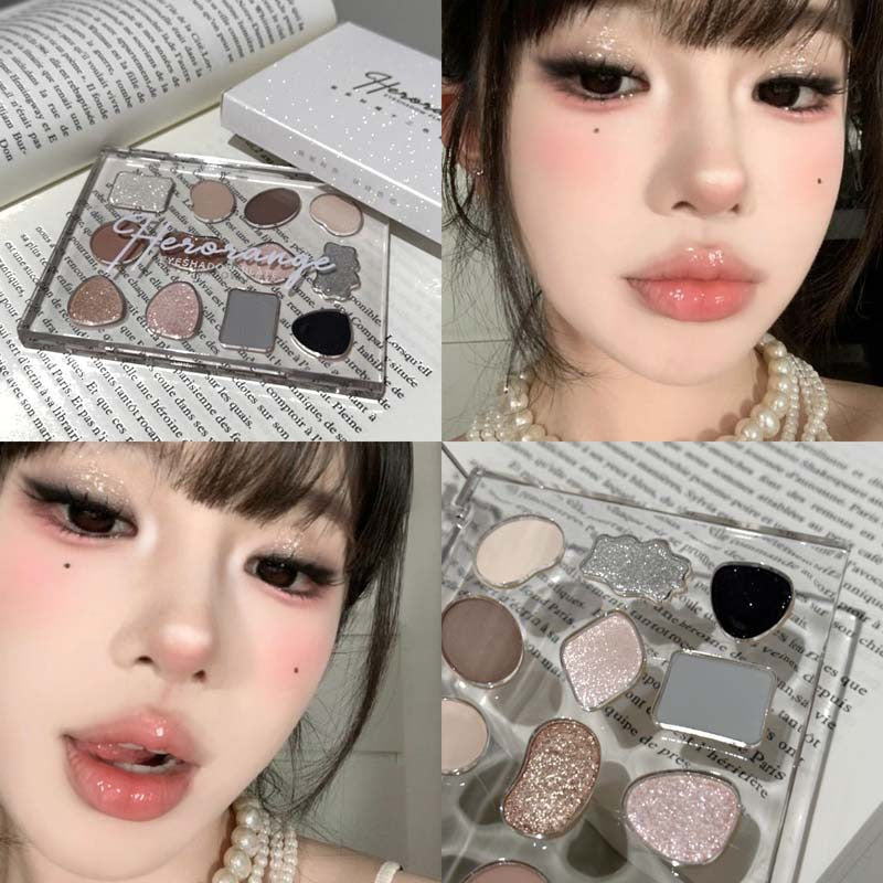 Plate Powder Fine Not Easy To Fly Pearlescent Thin Eyeshadow