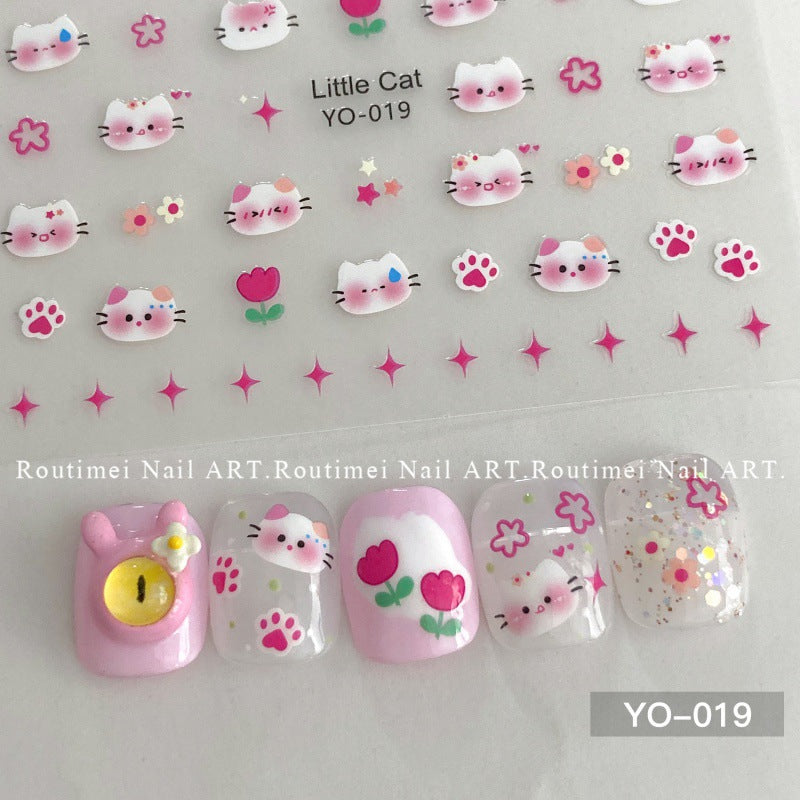 Nœud papillon adhésif minimaliste de style nœud doré pour soins des ongles Nail Art