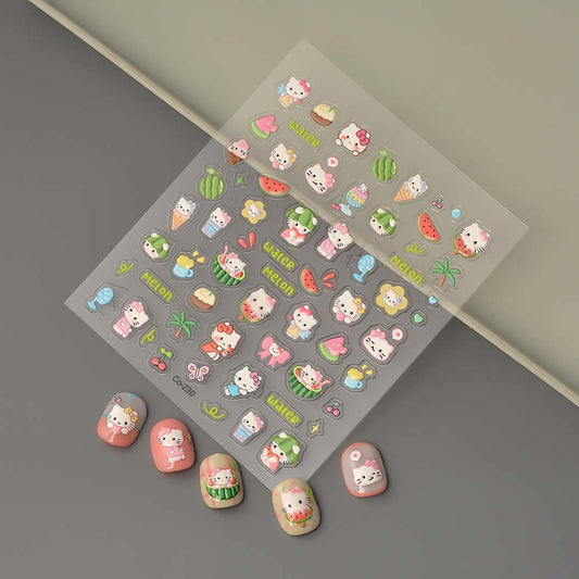 Source International Trade City Cute Cartoon Nail Stickers